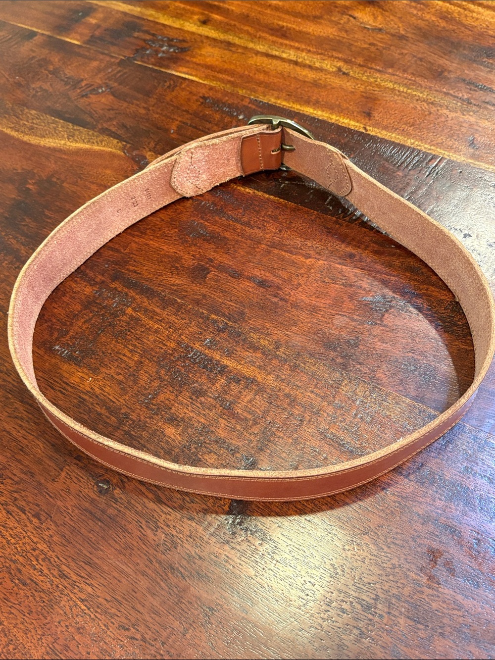 Vintage Lauren Ralph Lauren 90s Western Brown Leather Belt size Large - Picture 7 of 14